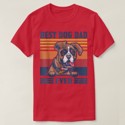 Best Boer Dad Ever Funny Dog Dad Vaderdag T-shirt (Design voorkant)