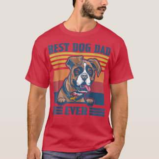Best Boer Dad Ever Funny Dog Dad Vaderdag T-shirt