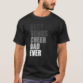 Best Bonus Cheer Dad Ever Cheerleading Stepdad Jok T-shirt (Voorkant)