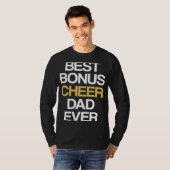 Best Bonus Cheer Dad Ever Cheerleading Stepdad Ste T-shirt (Voorkant volledig)