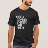 Best Bonus Cheer Pap Ever Cheerlead Stepdad Vin T-shirt (Voorkant)