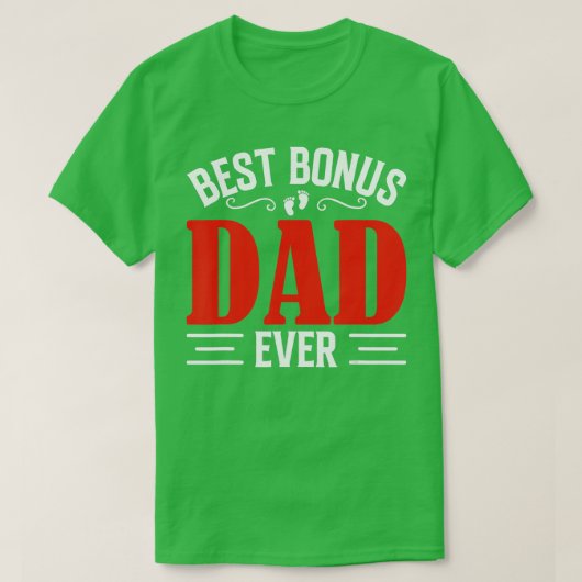 Best Bonus Dad Design for Fathers Day 1 T-shirt (Design voorkant)
