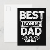 Best Bonus Dad Ever Briefkaart (Voorkant / Achterkant)