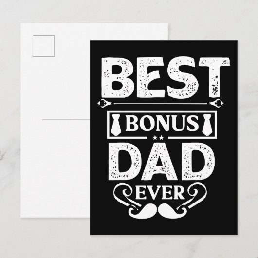 Best Bonus Dad Ever Briefkaart (Voorkant / Achterkant)