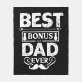 Best Bonus Dad Ever Fleece Deken (Voorkant)