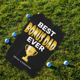 Best Bonus Dad Ever Golf Towel Golfhanddoek