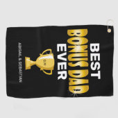 Best Bonus Dad Ever Golf Towel Golfhanddoek (Horizontaal)
