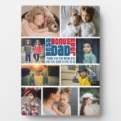 Best Bonus Dad Ever Photo Collage Vaderdag Fotoplaat (voorkant)