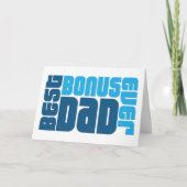 Best Bonus Dad Ever Photo Vaderdag Feestdagen Kaart (Voorkant)