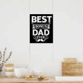 Best Bonus Dad Ever Poster (Keuken)