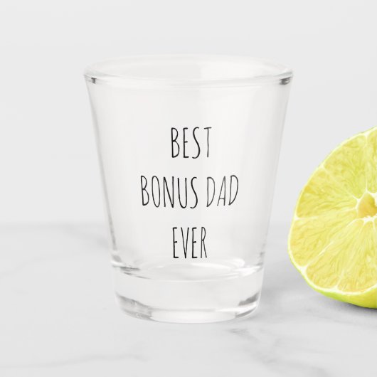 Best Bonus Dad Ever Shot Glas (Voorkant)