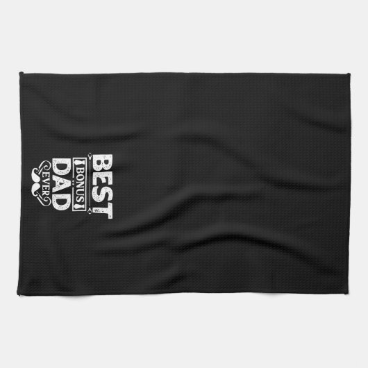 Best Bonus Dad Ever Theedoek (Horizontaal)