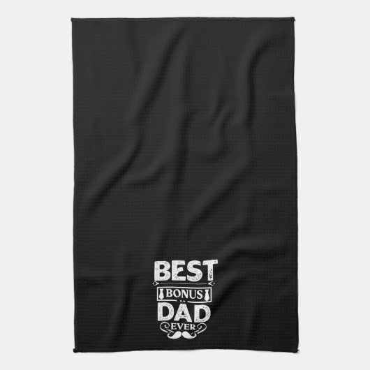 Best Bonus Dad Ever Theedoek (Verticaal)