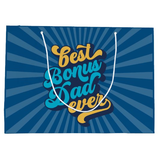 Best Bonus Dad Ever Vaderdag Groot Cadeauzakje (Achterkant)