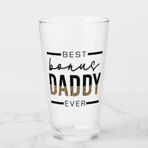 Best Bonus Dad Oover leopard Typography Glas