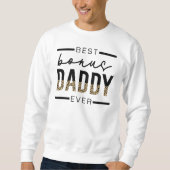 Best Bonus Dad Oover leopard Typography Trui (Voorkant)