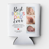 Best Bonus Dad Stepfather 6 Foto Koelbox Blikjeskoeler (Voorkant)