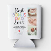 Best Bonus Dad Stepfather 6 Foto Koelbox Blikjeskoeler (Achterkant)