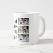 Best Bonus Mam Ever Moederdag 3 Foto Collage Grote Koffiekop (Voorkant rechts)