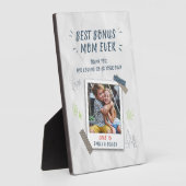 Best Bonus mam Moederdag Stepmam Custom Foto Fotoplaat (Zijkant)