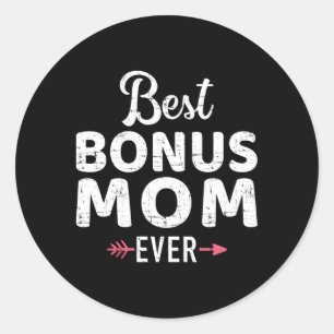 Best Bonus Mom Ever Ronde Sticker