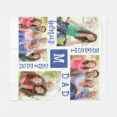 Best Bonus Pap Editable Year 4 Foto Blue Fleece Deken (Voorkant (Horizontaal))