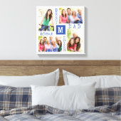 Best Bonus Pap Ever Blue 4 Photo Collage Canvas Afdruk (Insitu (Slaapkamer))