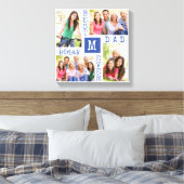 Best Bonus Pap Ever Blue 4 Photo Collage Canvas Afdruk (Insitu (Slaapkamer))