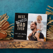 Best Bonus Pap Ever Stap Pap Persoonlijke foto Fotoplaat (Zijkant)