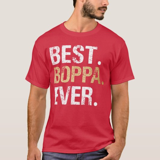 Best Boppa Ever Grandfather Grandpa boy T-shirt (Voorkant)