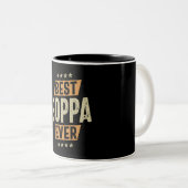 Best Boppa Ever - Pa Grandpa Tweekleurige Koffiemok (Voorkant rechts)
