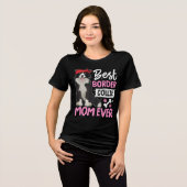 Best Border Collie Mam ooit Tri-Blend Shirt (Voorkant volledig)