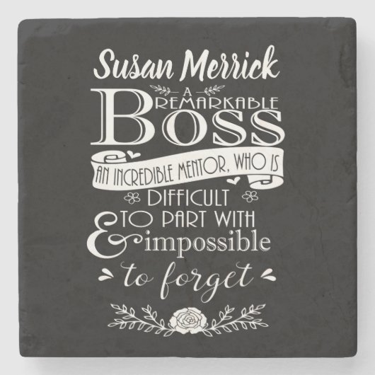 Best Boss Appreciation Gift Onderzetter (Voorkant)