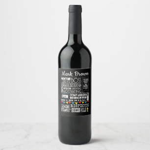 Best Boss Appreciation Gift Wine Label Custom Wijn Etiket