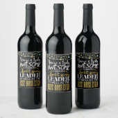 Best Boss Appreciation Gift Wine Label leader Wijn Etiket (Flessen)