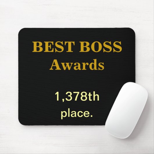 Best Boss Awards Practical Joke Funny Insult Gift Muismat (Met muis)