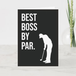 Best Boss by Par Funny Golf Kaarten voor werkgever