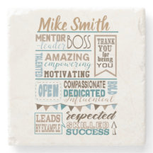 Best Boss desk Appreciation Gift Onderzetter