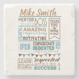 Best Boss desk Appreciation Gift Onderzetter