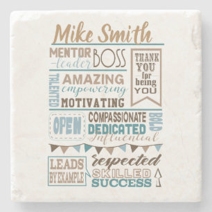 Best Boss desk Appreciation Gift Onderzetter