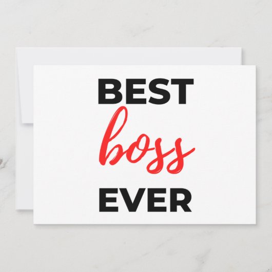 Best Boss Ever 2 Feestdagenkaart (Voorkant)