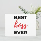 Best Boss Ever 2 Feestdagenkaart (Staand voorkant)
