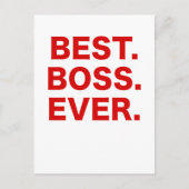 Best Boss Ever Briefkaart (Voorkant)