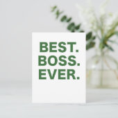 Best Boss Ever Briefkaart (Staand voorkant)