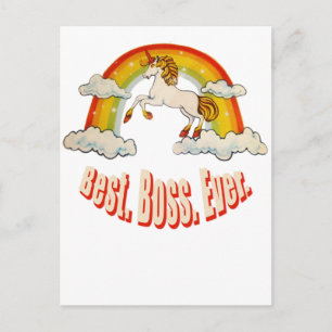 Best Boss Ever Briefkaart