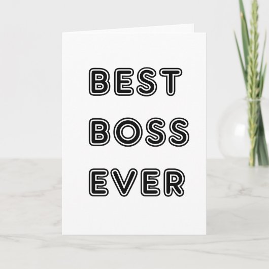 Best Boss Ever Kaart (Voorkant)