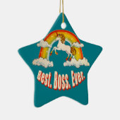 Best Boss Ever Keramisch Ornament (Rechts)