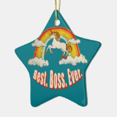 Best Boss Ever Keramisch Ornament (Links)