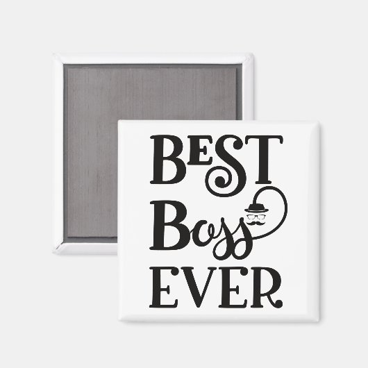 Best Boss Ever Magneet (Voorkant / Achterkant)