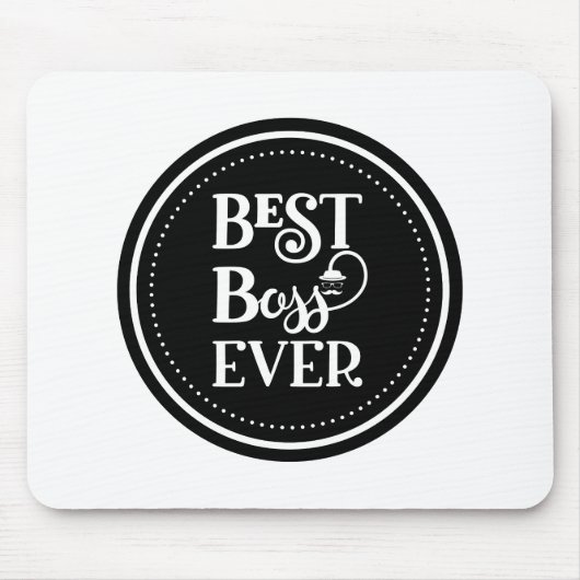 Best Boss Ever Muismat (Voorkant)